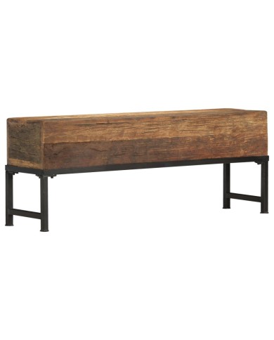 Banc 120 cm Bois de récupération massif