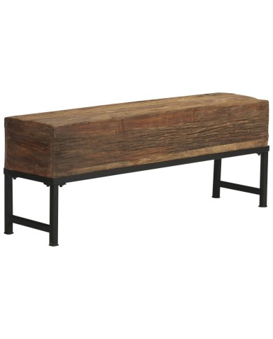 Banc 120 cm Bois de récupération massif