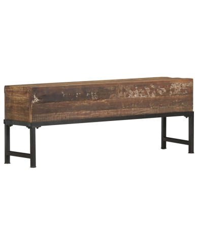 Banc 120 cm Bois de récupération massif