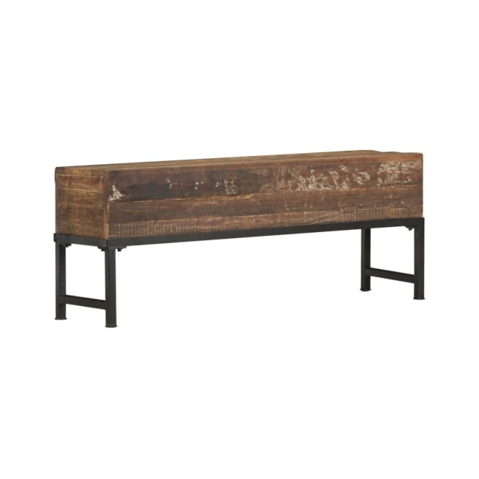 Banc 120 cm Bois de récupération massif