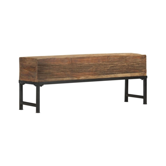Banc 120 cm Bois de récupération massif