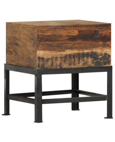 Tabouret 35x35x40 cm Bois de récupération solide