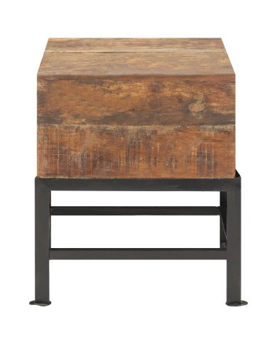 Tabouret 35x35x40 cm Bois de récupération solide