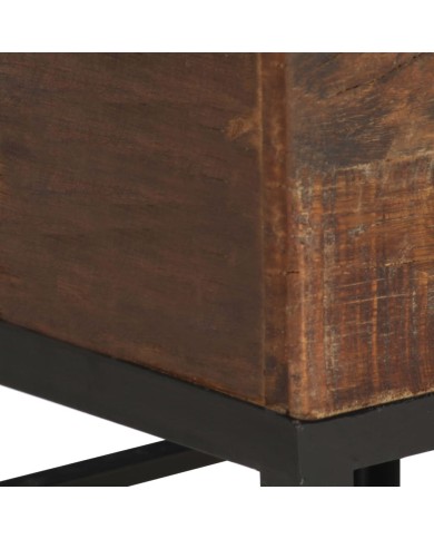 Tabouret 35x35x40 cm Bois de récupération solide