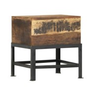 Tabouret 35x35x40 cm Bois de récupération solide