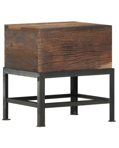 Tabouret 35x35x40 cm Bois de récupération solide