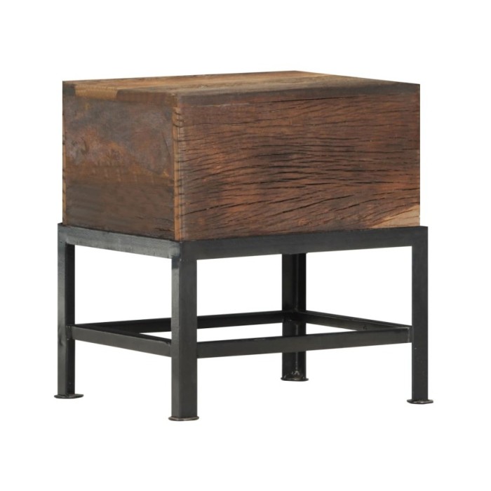 Tabouret 35x35x40 cm Bois de récupération solide