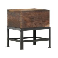 Tabouret 35x35x40 cm Bois de récupération solide