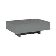 Table basse Gris brillant 85 x 55 x 31 cm MDF