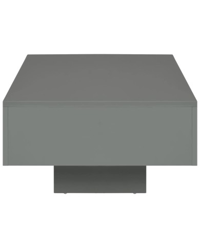 Table basse Gris brillant 85 x 55 x 31 cm MDF