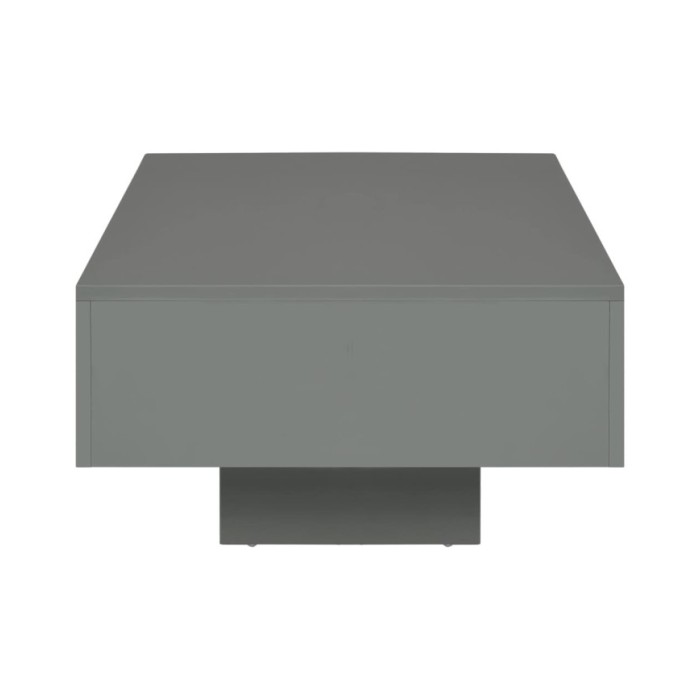 Table basse Gris brillant 85 x 55 x 31 cm MDF