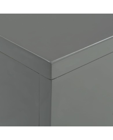 Table basse Gris brillant 85 x 55 x 31 cm MDF