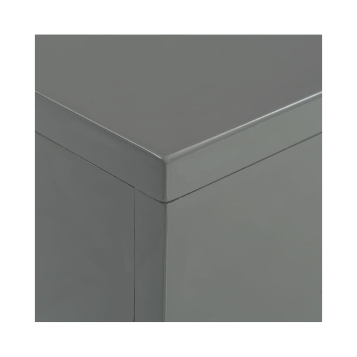 Table basse Gris brillant 85 x 55 x 31 cm MDF