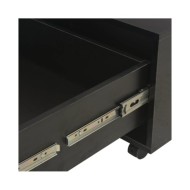 Table basse Noir brillant 60x60x35 cm Aggloméré 