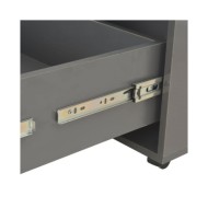 Table basse Gris brillant 60x60x35 cm Aggloméré 