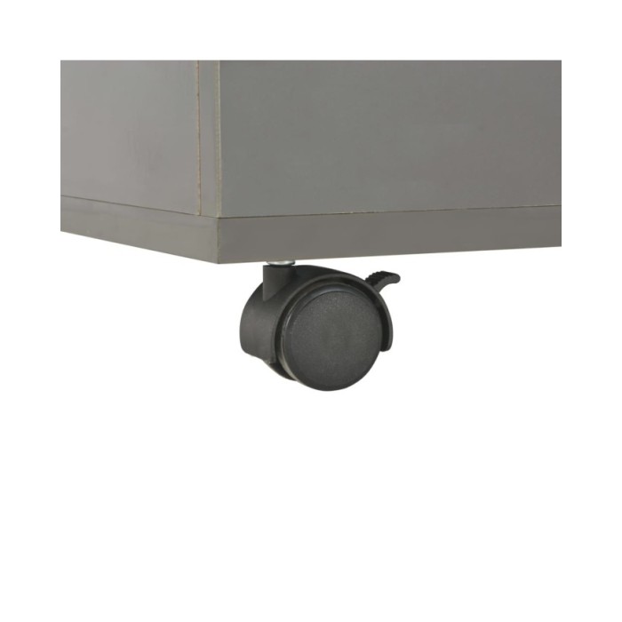 Table basse Gris brillant 60x60x35 cm Aggloméré 