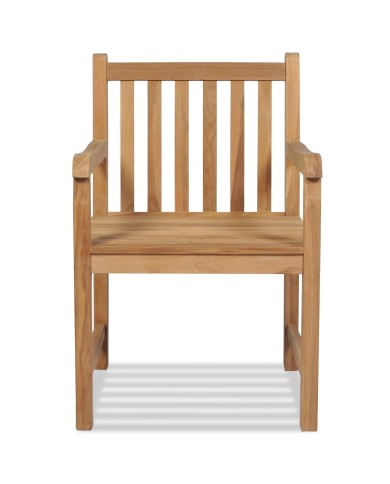 Chaises d'extérieur 2 pcs Bois de teck solide