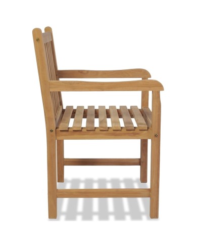 Chaises d'extérieur 2 pcs Bois de teck solide