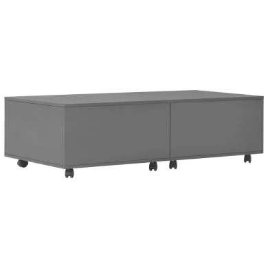 Table basse Gris brillant 120 x 60 x 35 cm