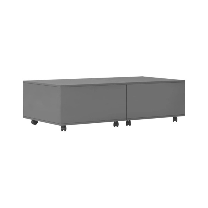 Table basse Gris brillant 120 x 60 x 35 cm