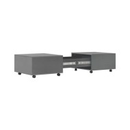 Table basse Gris brillant 120 x 60 x 35 cm
