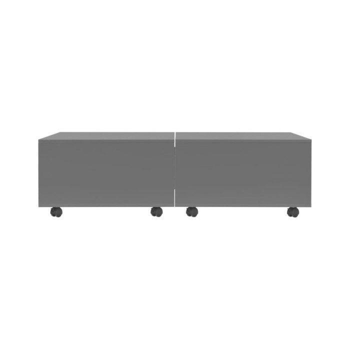 Table basse Gris brillant 120 x 60 x 35 cm