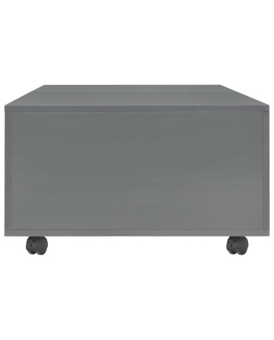 Table basse Gris brillant 120 x 60 x 35 cm