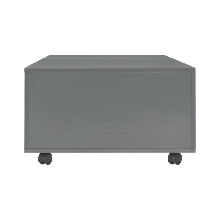 Table basse Gris brillant 120 x 60 x 35 cm