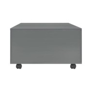 Table basse Gris brillant 120 x 60 x 35 cm