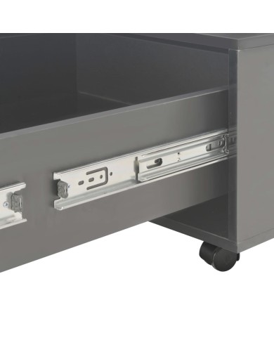 Table basse Gris brillant 120 x 60 x 35 cm