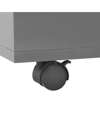 Table basse Gris brillant 120 x 60 x 35 cm