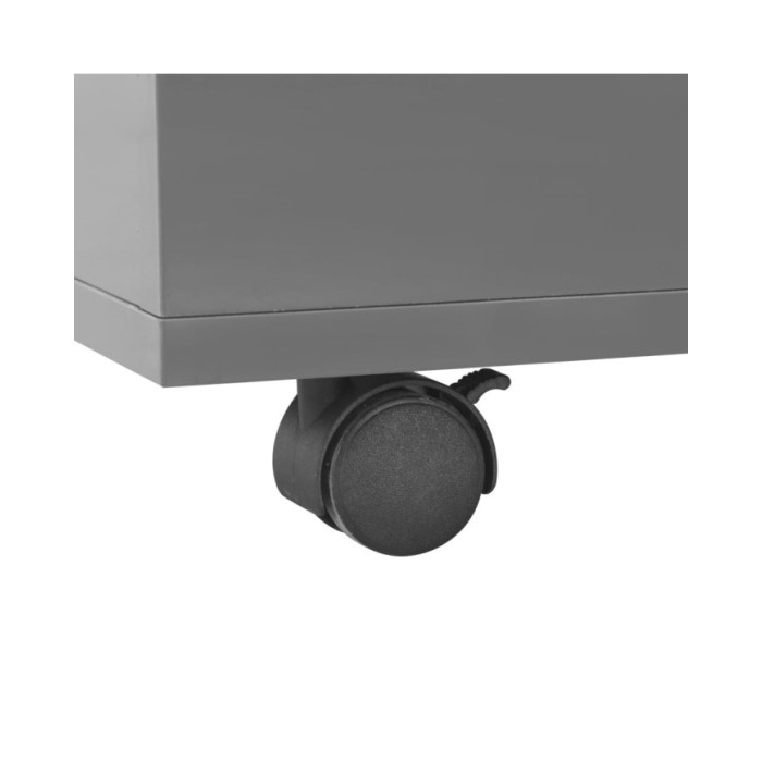 Table basse Gris brillant 120 x 60 x 35 cm