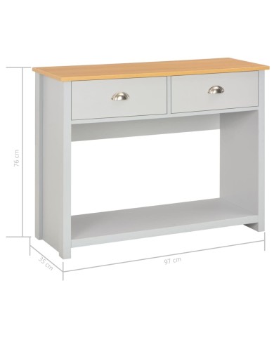 Table console Gris 97 x 35 x 76 cm