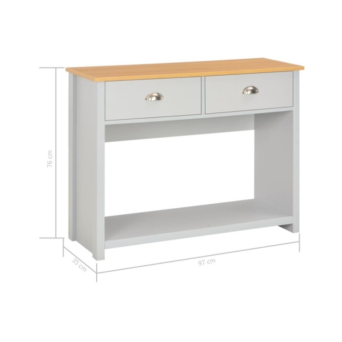 Table console Gris 97 x 35 x 76 cm