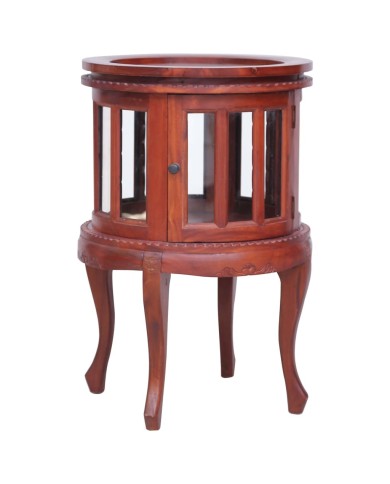 Armoire de vitrine Marron 50x50x76 cm Bois d'acajou massif