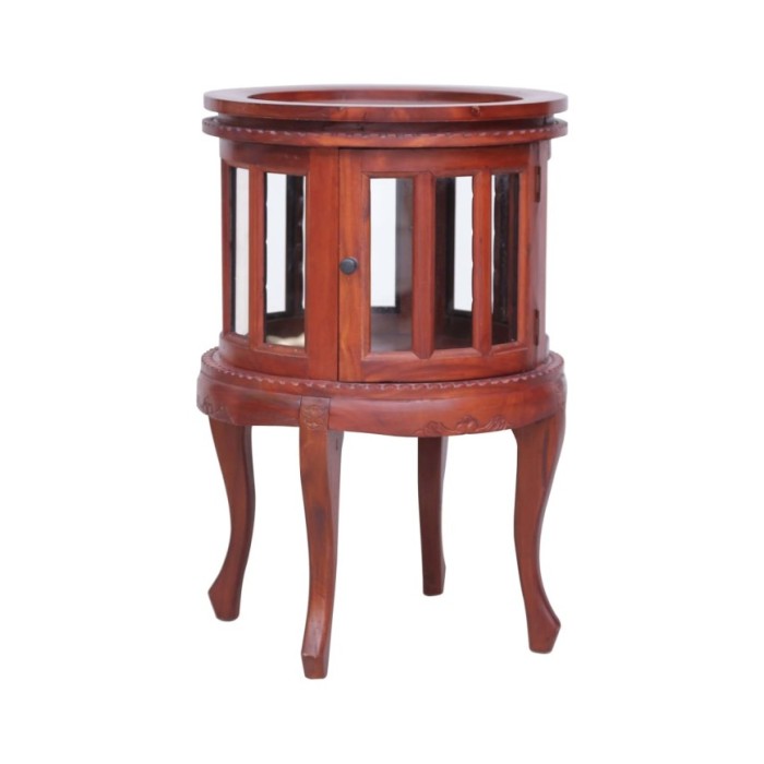 Armoire de vitrine Marron 50x50x76 cm Bois d'acajou massif