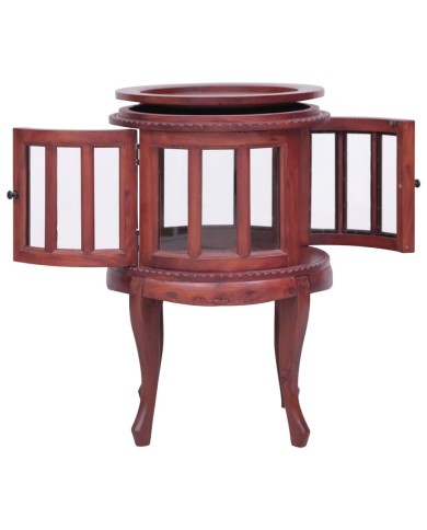 Armoire de vitrine Marron 50x50x76 cm Bois d'acajou massif