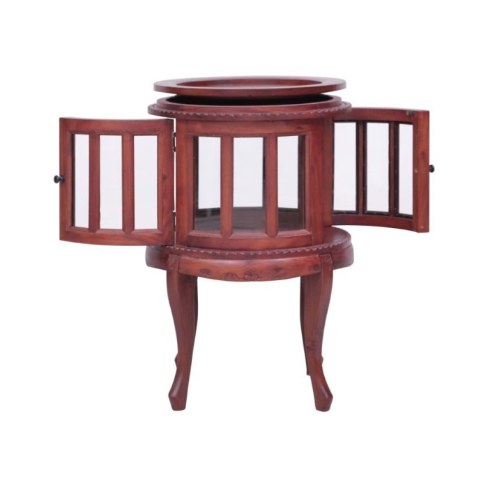 Armoire de vitrine Marron 50x50x76 cm Bois d'acajou massif