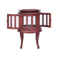 Armoire de vitrine Marron 50x50x76 cm Bois d'acajou massif