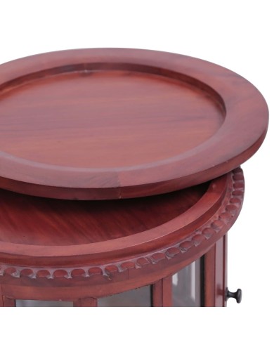 Armoire de vitrine Marron 50x50x76 cm Bois d'acajou massif