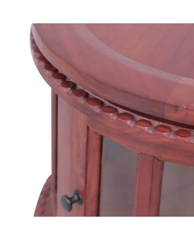 Armoire de vitrine Marron 50x50x76 cm Bois d'acajou massif