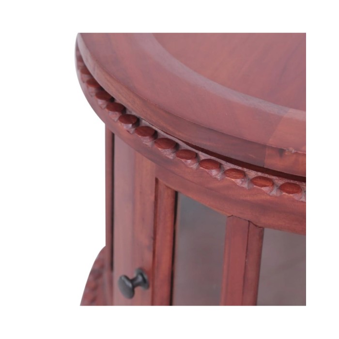 Armoire de vitrine Marron 50x50x76 cm Bois d'acajou massif