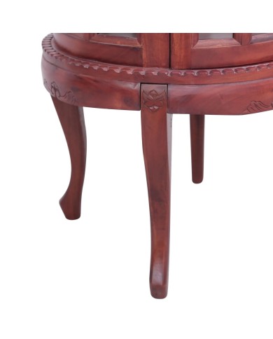 Armoire de vitrine Marron 50x50x76 cm Bois d'acajou massif