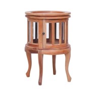 Armoire de vitrine Naturel 50x50x76 cm Bois d'acajou massif