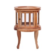 Armoire de vitrine Naturel 50x50x76 cm Bois d'acajou massif