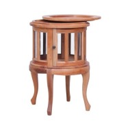 Armoire de vitrine Naturel 50x50x76 cm Bois d'acajou massif