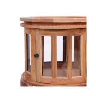 Armoire de vitrine Naturel 50x50x76 cm Bois d'acajou massif