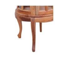 Armoire de vitrine Naturel 50x50x76 cm Bois d'acajou massif