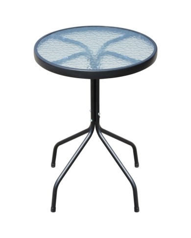 Ensemble de bistro 3 pcs Acier Noir