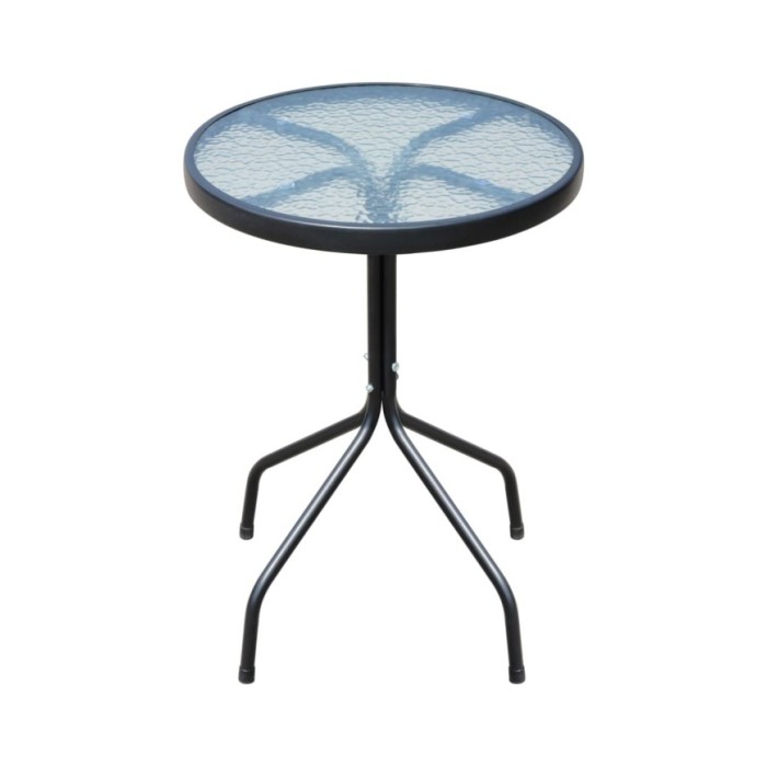 Ensemble de bistro 3 pcs Acier Noir